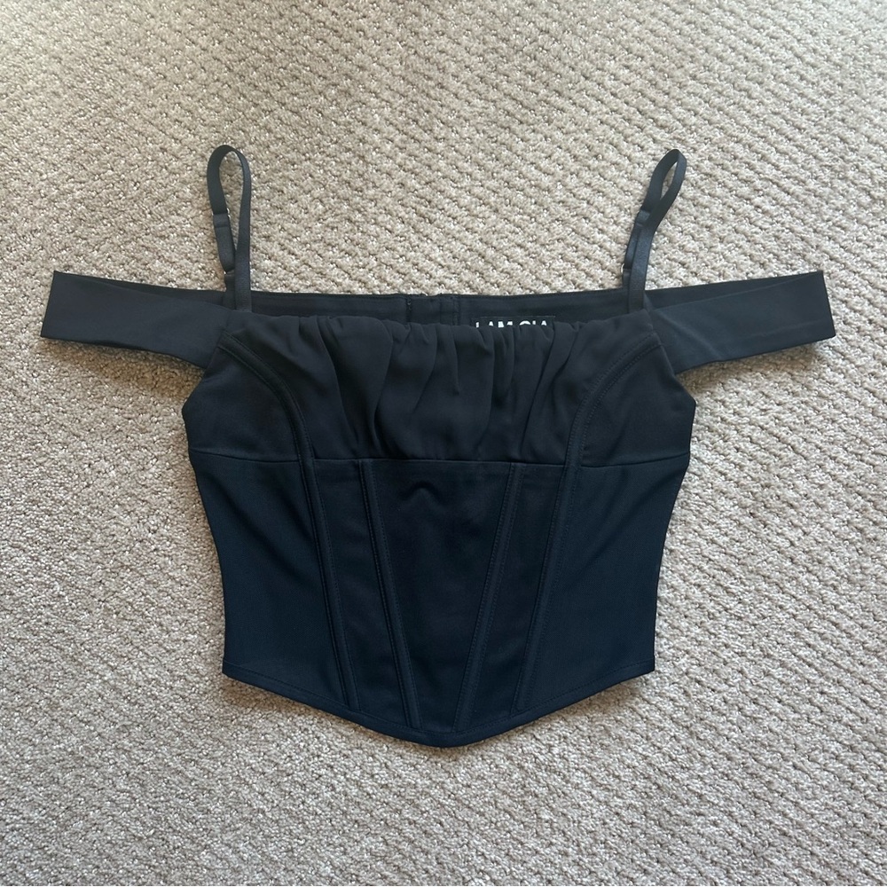 I.AM.GIA Black Bridget Corset Top Size: XS